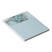 Abstract Blue Green Butterfly Fantasy Fractal Art ノートパッド (アングル)