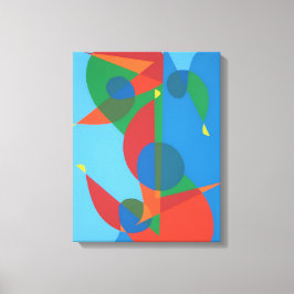 Abstract Blue Harmony Canvas Print キャンバスプリント