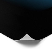 Abstract Blue Luxury with Black AP0004 ポスター (角)