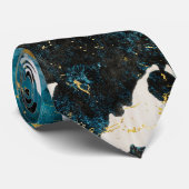Abstract blue navy and gold textures ネクタイ (ロール)