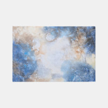 Abstract Blue & Sand Textured Clouds