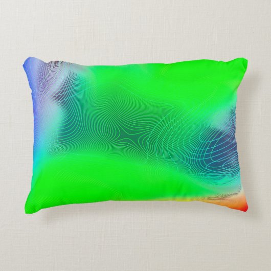 abstract blur background. multicolor effect patter アクセントクッション (正面)