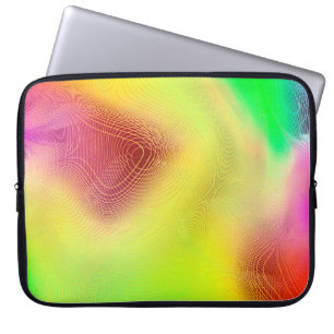 abstract blur background. multicolored graphic pat ラップトップスリーブ