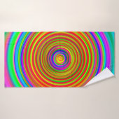 abstract blurred background, vintage geometric tex バスタオル (バスタオル)