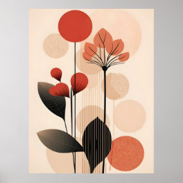 Abstract Boho and Modern Clip Art Printable  ポスター