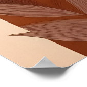 Abstract Boho and Modern Clip Art Printable  ポスター (角)