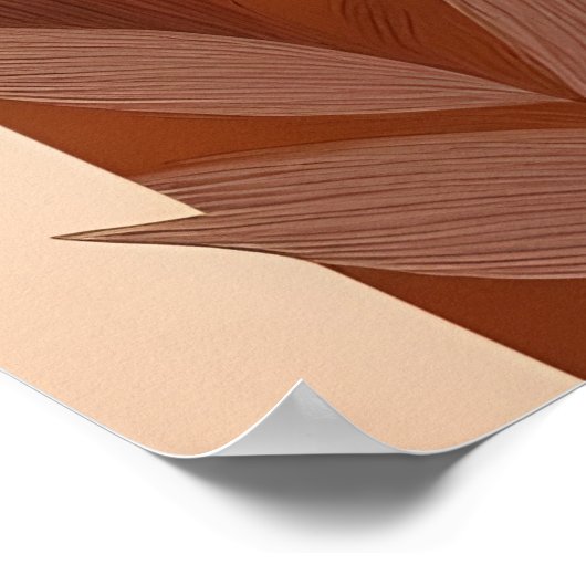 Abstract Boho and Modern Clip Art Printable  ポスター (角)