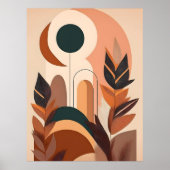 Abstract Boho and Modern Clip Art Printable ポスター (正面)