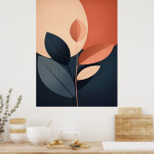 Abstract Boho and Modern Clip Art Printable  ポスター (キッチン)