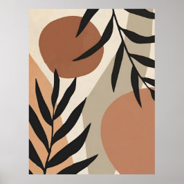 Abstract Boho and Modern Clip Art Printable  ポスター