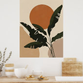 Abstract Boho and Modern Clip Art Printable  ポスター (キッチン)