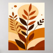 Abstract Boho and Modern Clip Art Printable  ポスター (正面)