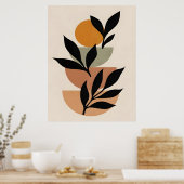 Abstract Boho and Modern Clip Art Printable  ポスター (キッチン)