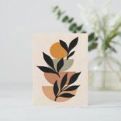 Abstract Boho and Modern Clip Art Printable  ポストカード (スタンド正面)