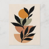 Abstract Boho and Modern Clip Art Printable  ポストカード (正面)