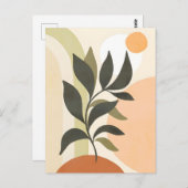 Abstract Boho and Modern Clip Art Printable  ポストカード (正面/裏面)