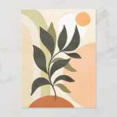 Abstract Boho and Modern Clip Art Printable  ポストカード (正面)