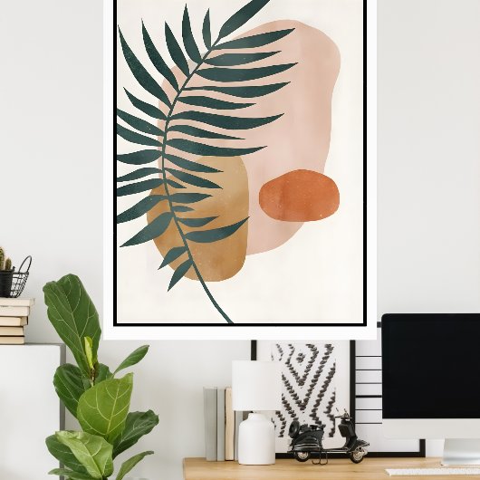 Abstract Boho and Modern Clip Art Printable 2026 ポスター (ホームオフィス)