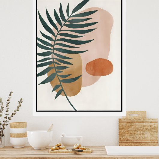 Abstract Boho and Modern Clip Art Printable 2026 ポスター (キッチン)