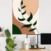 Abstract Boho and Modern Clip Art Printable 2026 ポスター (ホームオフィス)