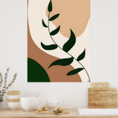 Abstract Boho and Modern Clip Art Printable 2026 ポスター (キッチン)