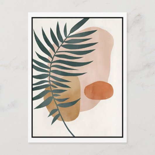 Abstract Boho and Modern Clip Art Printable 2026 ポストカード (正面)