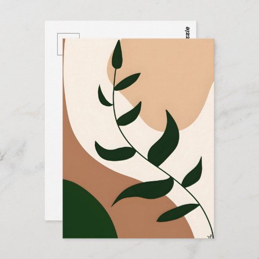 Abstract Boho and Modern Clip Art Printable 2026 ポストカード (正面/裏面)