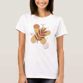 Abstract Boho Botanical Fern – Minimalist  Tシャツ (正面)