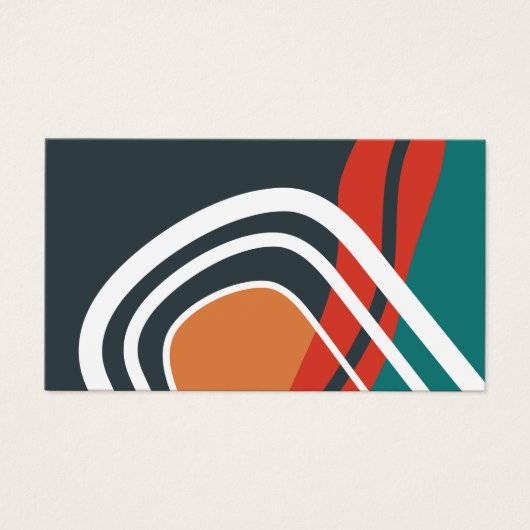 Abstract boho rainbow colorful artwork (正面)