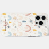 Abstract Boho Rainbow Pattern - Minimalist Nature Case-Mate iPhoneケース (裏面 (横))