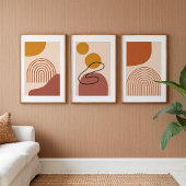 Abstract Boho Shapes – Minimal Wall Art Set