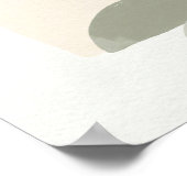 Abstract Boho Sun & Arch Minimalist Geometric ポスター (角)