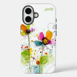 Abstract Boho Watercolor Chic iPhone 16ケース