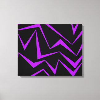 Abstract, bold, vibrant geometric zigzag pattern キャンバスプリント
