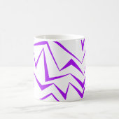Abstract, bold, vibrant geometric zigzag pattern コーヒーマグカップ (中央)
