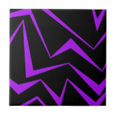 Abstract, bold, vibrant geometric zigzag pattern タイル (正面)