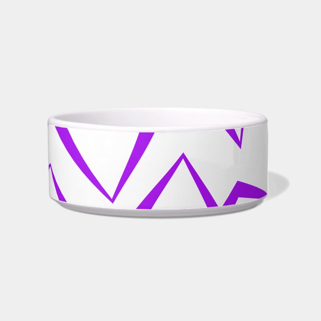 Abstract, bold, vibrant geometric zigzag pattern ボウル (右)