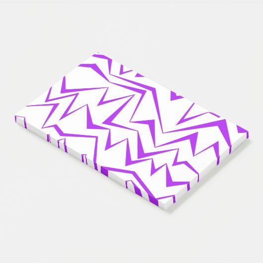 Abstract, bold, vibrant geometric zigzag pattern ポストイット (アングル)