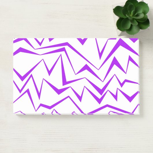 Abstract, bold, vibrant geometric zigzag pattern ポストイット (オフィス)