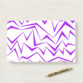 Abstract, bold, vibrant geometric zigzag pattern ポストイット (デスク)