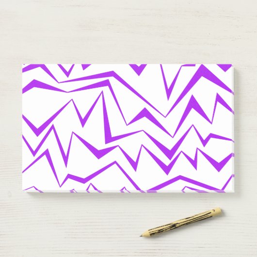 Abstract, bold, vibrant geometric zigzag pattern ポストイット (デスク)
