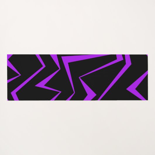 Abstract, bold, vibrant geometric zigzag pattern ヨガマット (裏面(横))