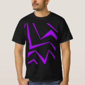 Abstract, bold, vibrant geometric zigzag pattern tシャツ (正面)