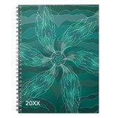 Abstract  botanical floral nature summer ノートブック (正面)