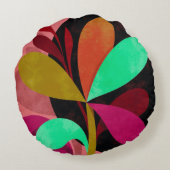 Abstract Botanical Round Pillow  ラウンドクッション (裏面)