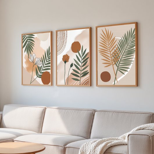 Abstract Botanical Set – Japandi Wall Art