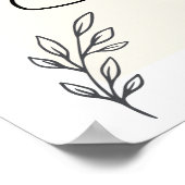 Abstract Botanical Wall Art ポスター (角)