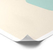 Abstract Botanical Wall Art – Minimal Line Art ポスター (角)