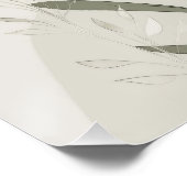 Abstract Botanical Wall Art – Minimal Wildflower N ポスター (コーナー)