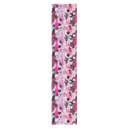 Abstract Botanics ショートテーブルランナー (正面)